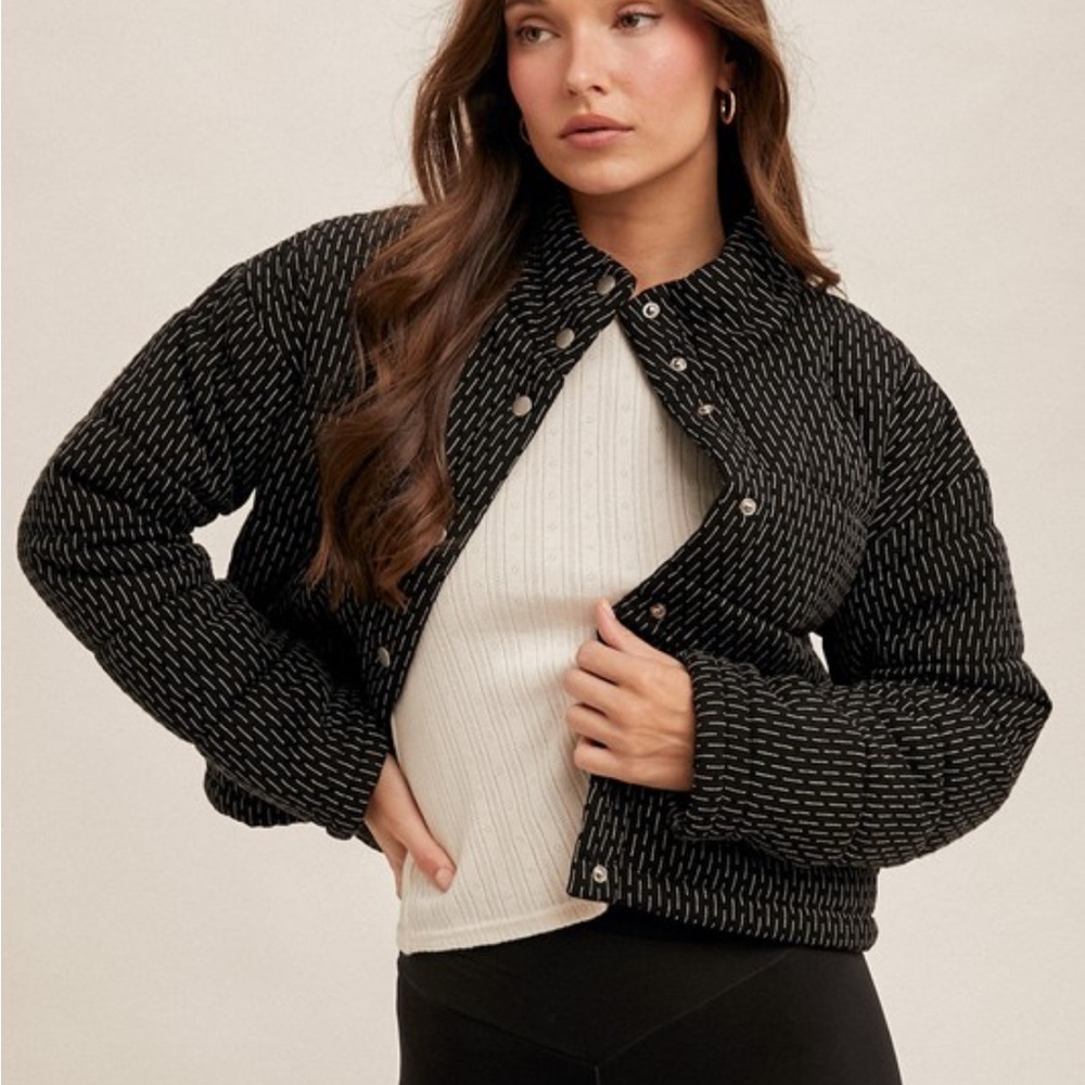 Textured Puffer Jacket - Picture 6 of 7
